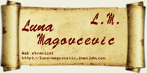 Luna Magovčević vizit kartica